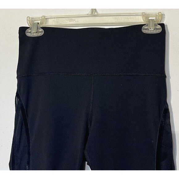 Lululemon Wunder Under Black Scatter Floral Velvet Lace Flocked Leggings - Picture 10 of 13